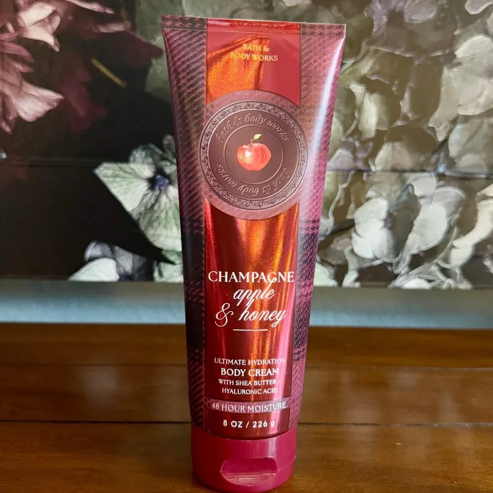 NEW CHAMPAGNE APPLE & HONEY Body Cream Full Size Bath & Body Works